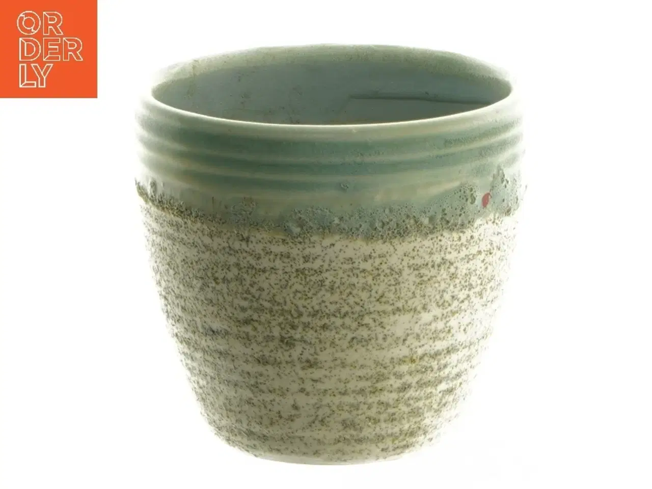 Billede 1 - Keramisk vase (str. Ø 10,5 cm længde 9,5 cm)