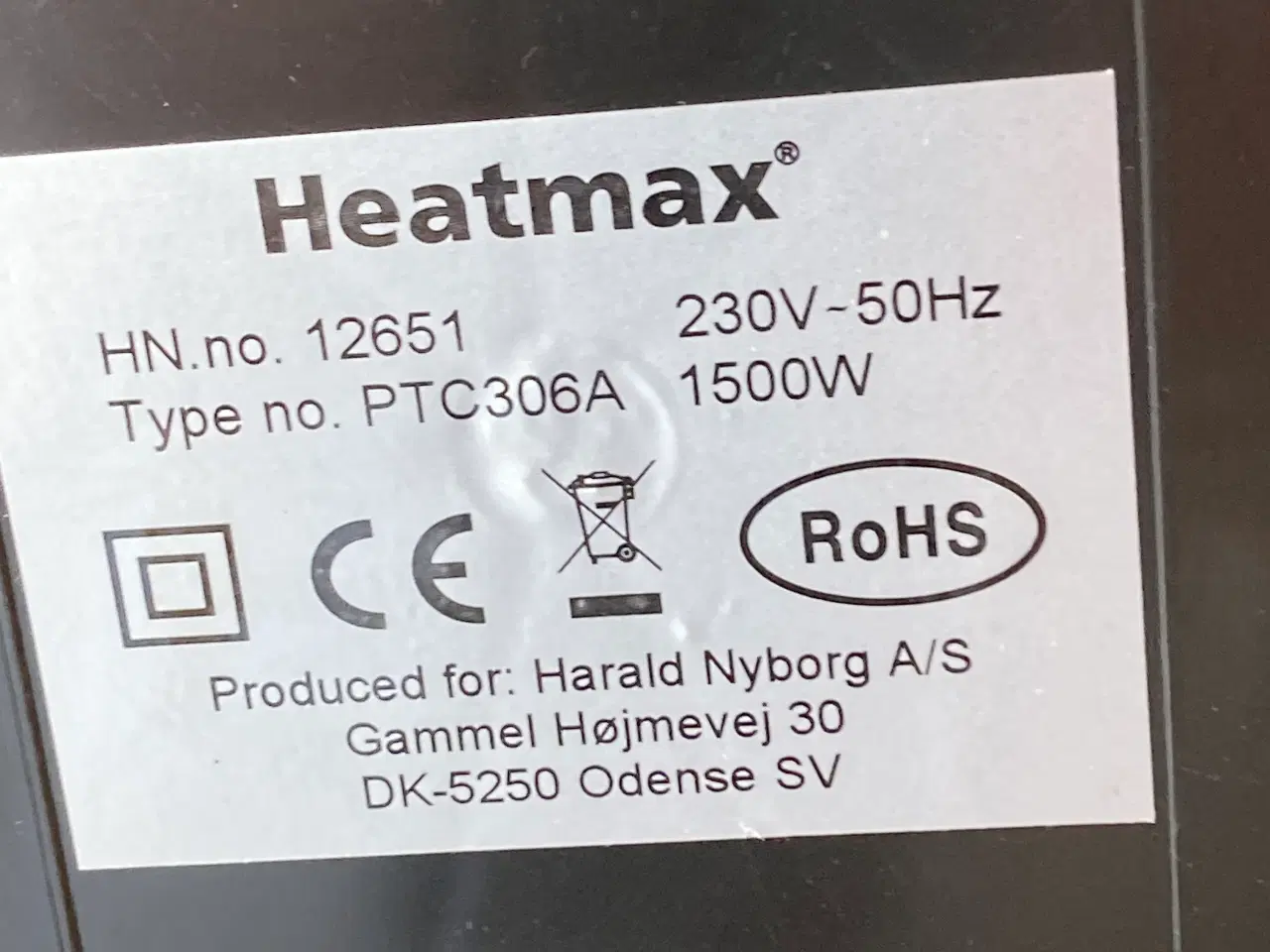 Billede 3 - Brugt Heatmax Varmeblæser 1500 W tower 