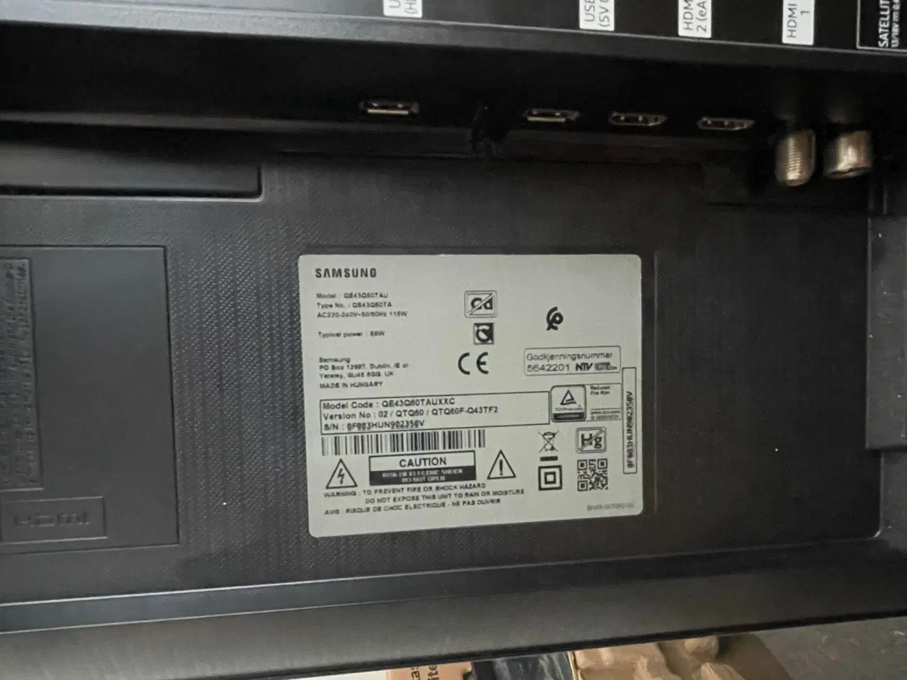 Billede 3 - Samsung 43" Q60T 4K UHD QLED Smart-TV