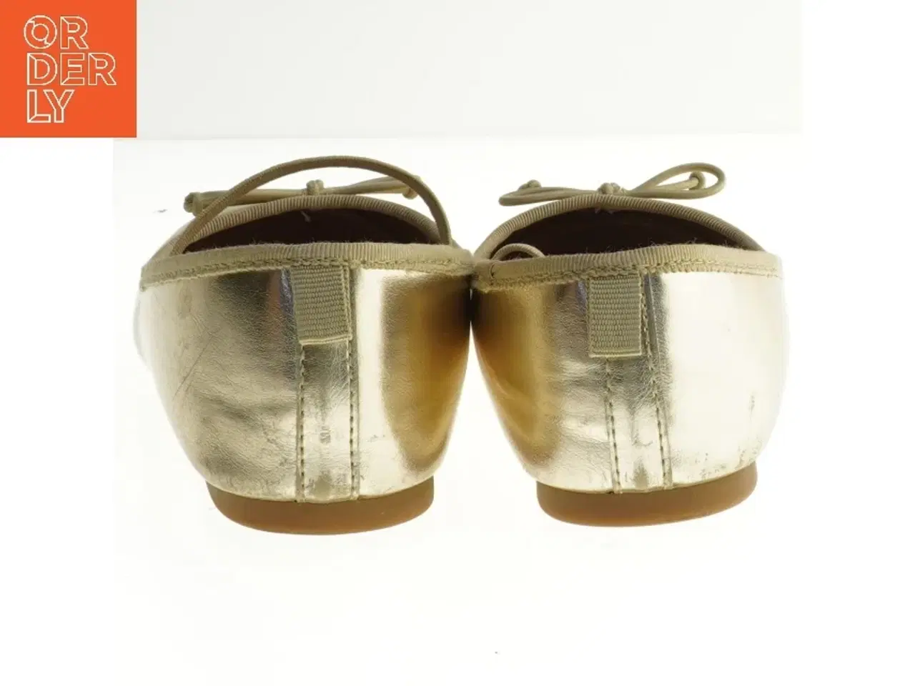 Billede 3 - Guld ballerinasko størrelse 32 fra H&M (str. 32 )