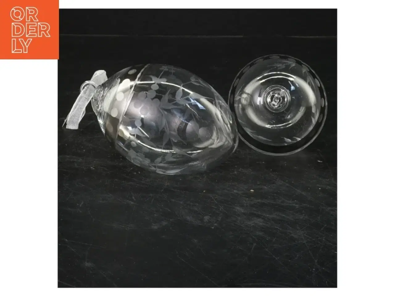 Billede 1 - Glasdekoration (str. 10x7 cm)