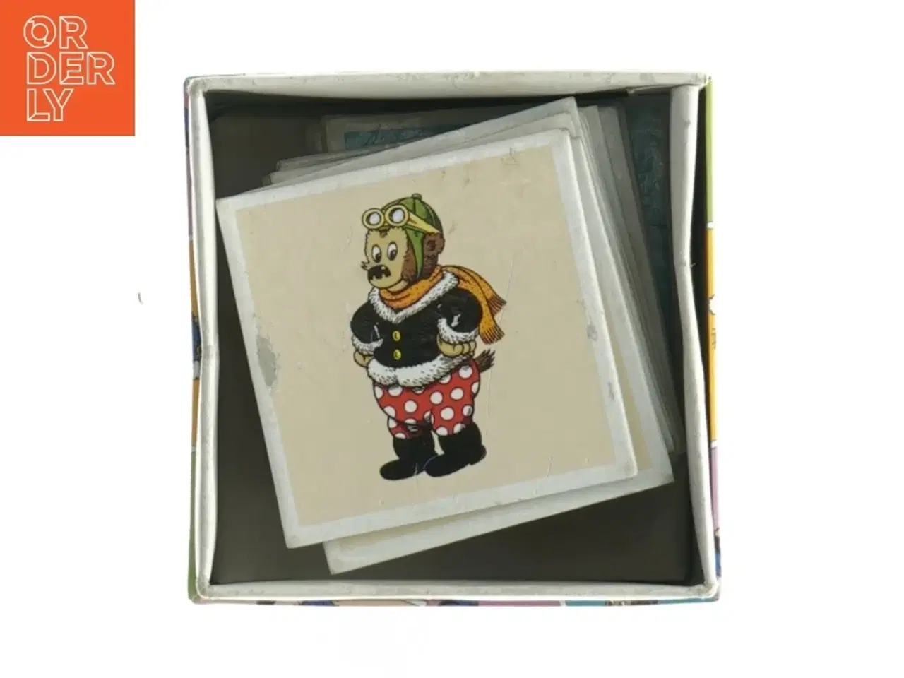 Billede 2 - Vintage børne-huskespil fra Rasmus Klump (str. 9 x 9 x 9 cm)