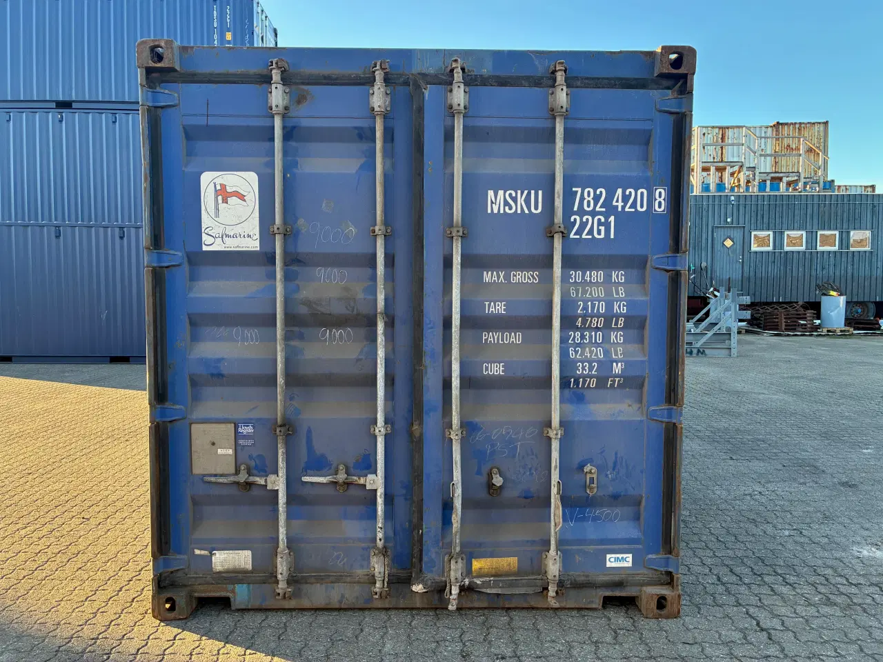 Billede 1 - 20 fods Container- ID: MSKU 782420-8