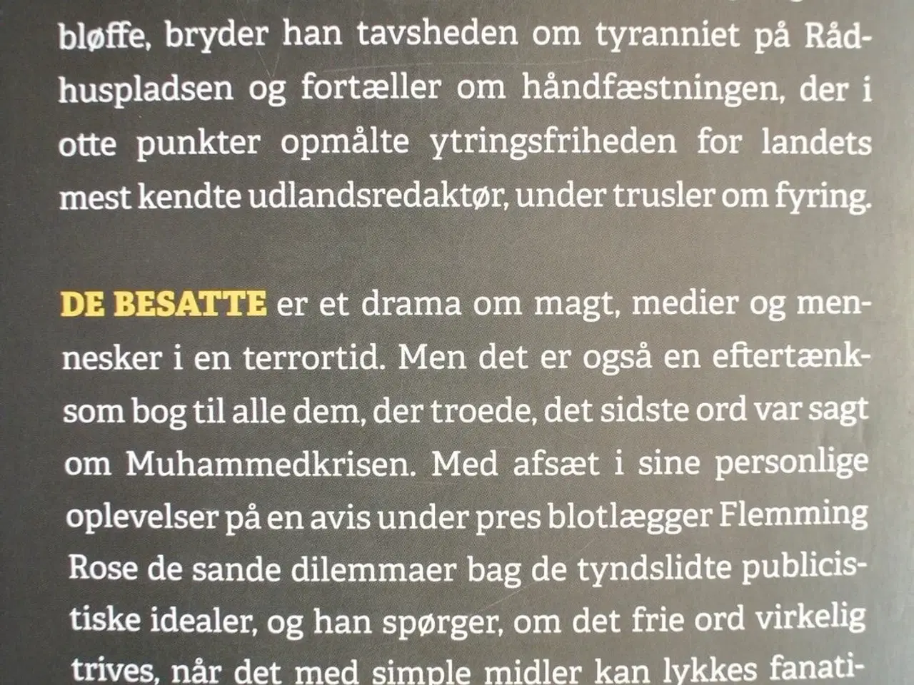 Billede 3 - de besatte, af flemming rose, emne: historie og sa