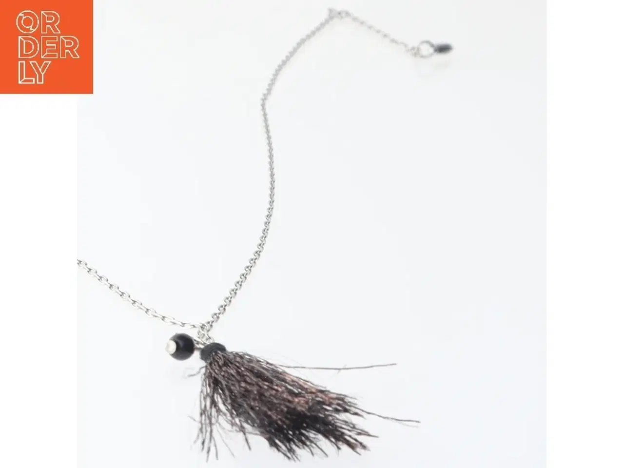 Billede 2 - Lang halskæde med kvast (str. 60 cm)