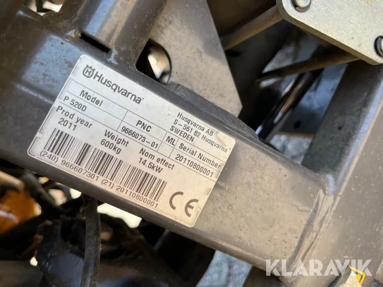 Billede 9 - Græsslåmaskine Husqvrna P520D AWD
