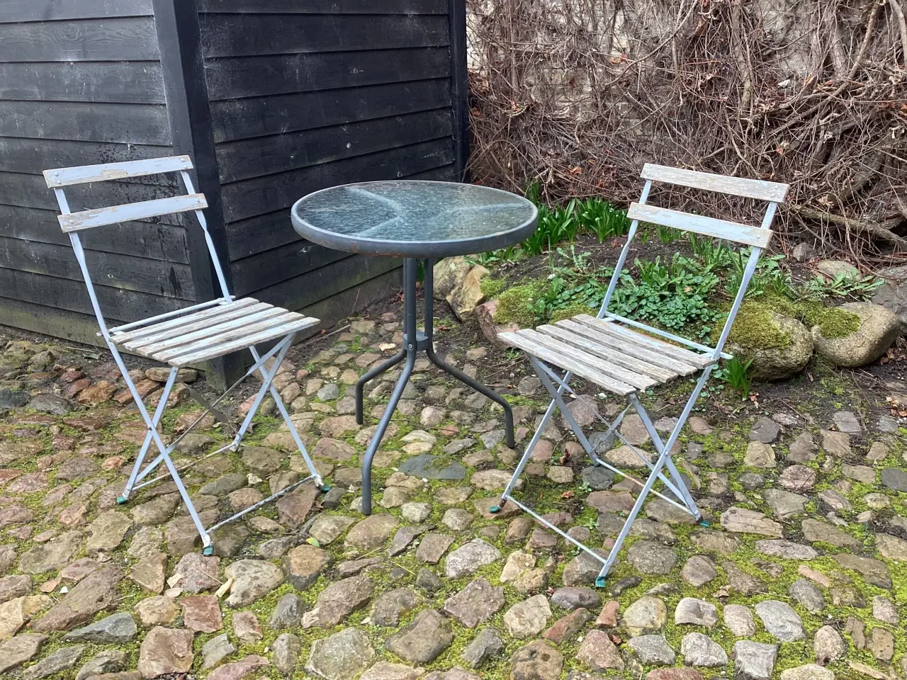 Billede 2 - Rundt bord og 2 cafestole