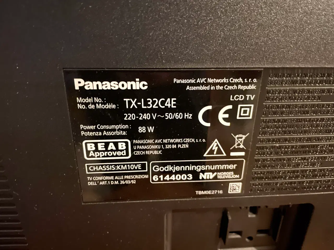 Billede 5 - Panasonic 32 tommer TV på fod