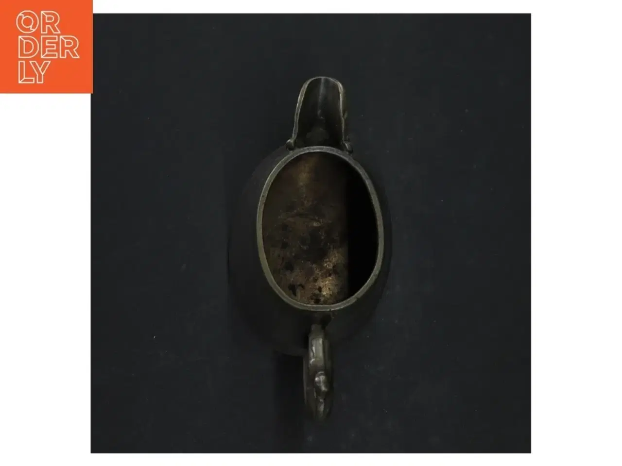 Billede 2 - Antik Tin flødekande (str. H. 10 cm)