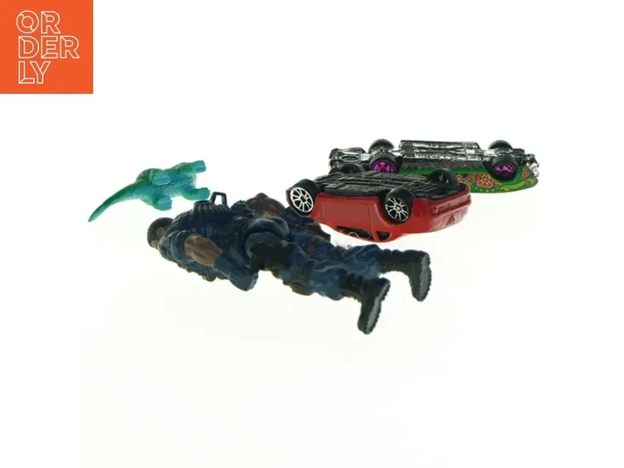 Billede 3 - Legetøjsbiler og actionfigur (str. 10 x 5 cm til 7 x, 2 cm)