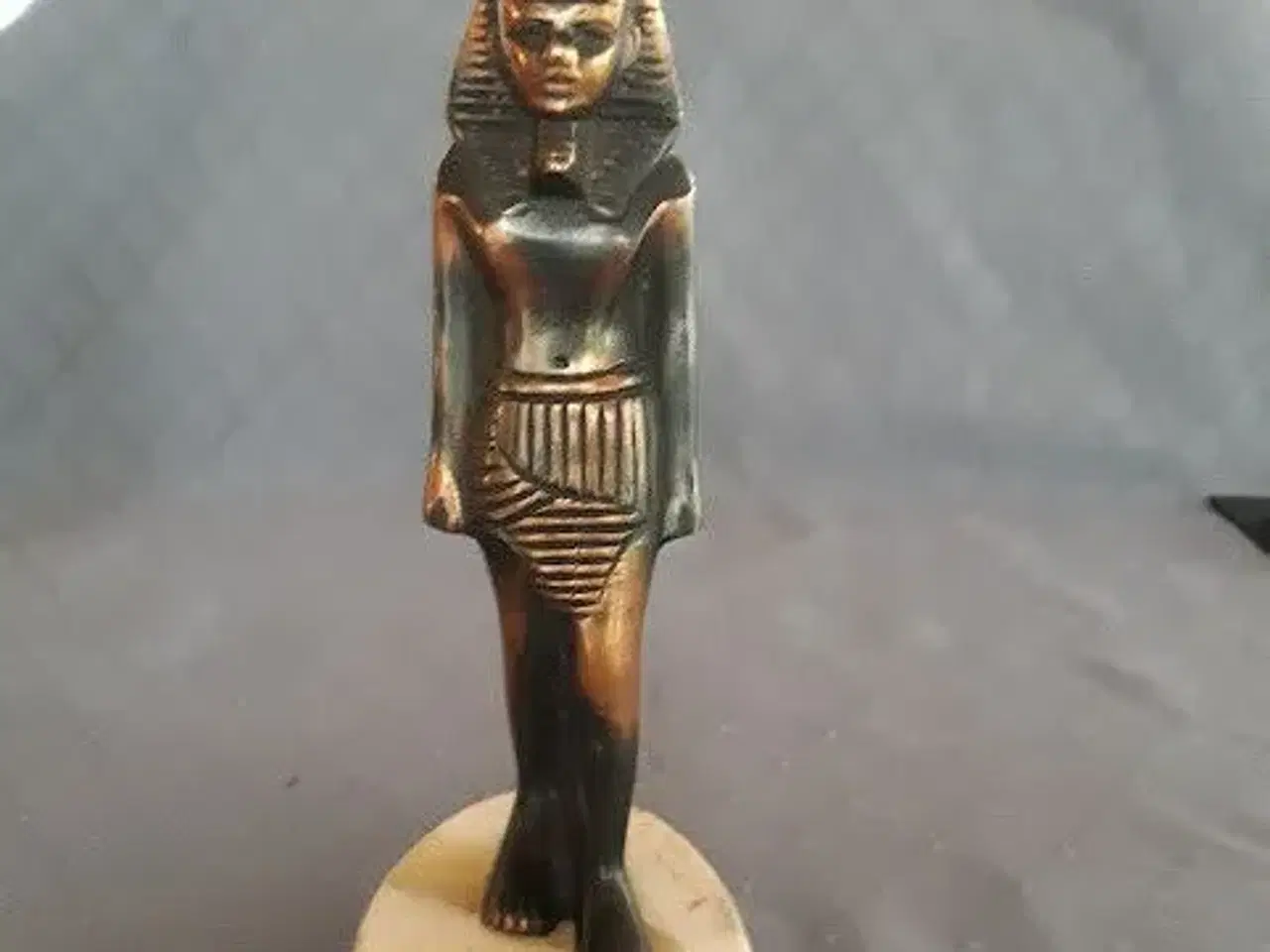 Billede 1 - Smuk Egyptisk Kong Tut Bronze Figur