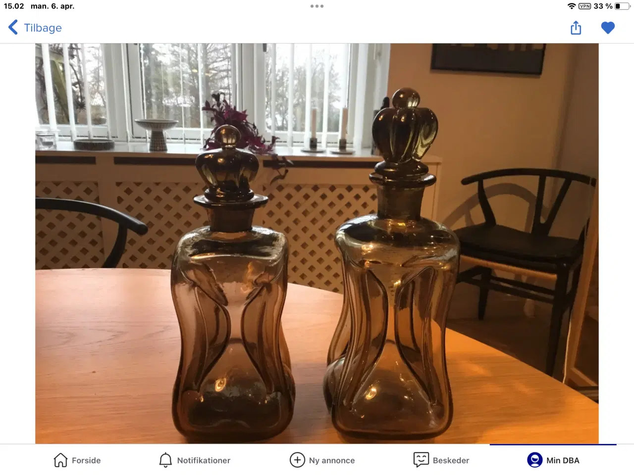 Billede 2 - Holmegaard klukflaske