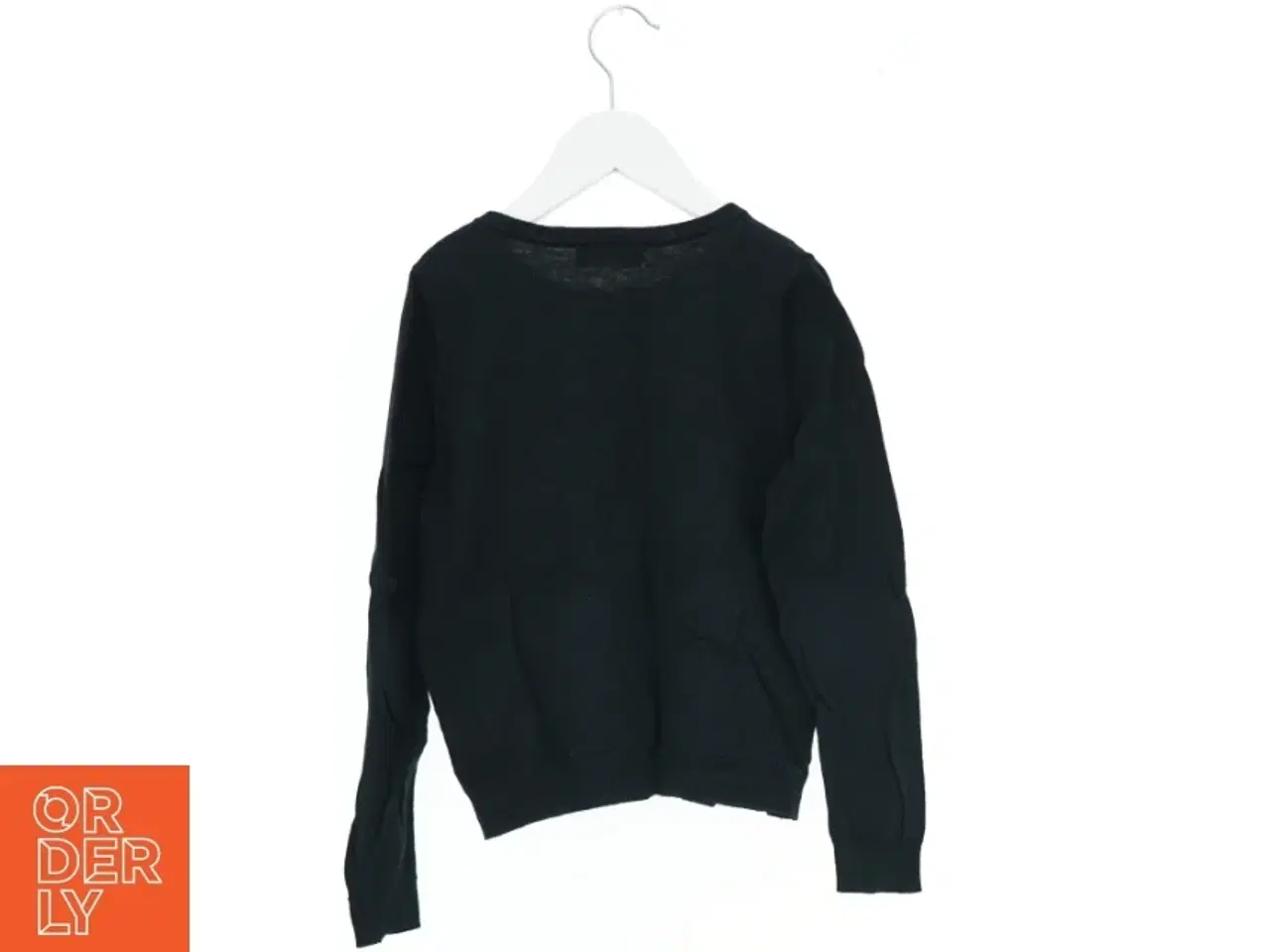 Billede 2 - Sort cardigan med hjertepynt fra H&M (str. 122)