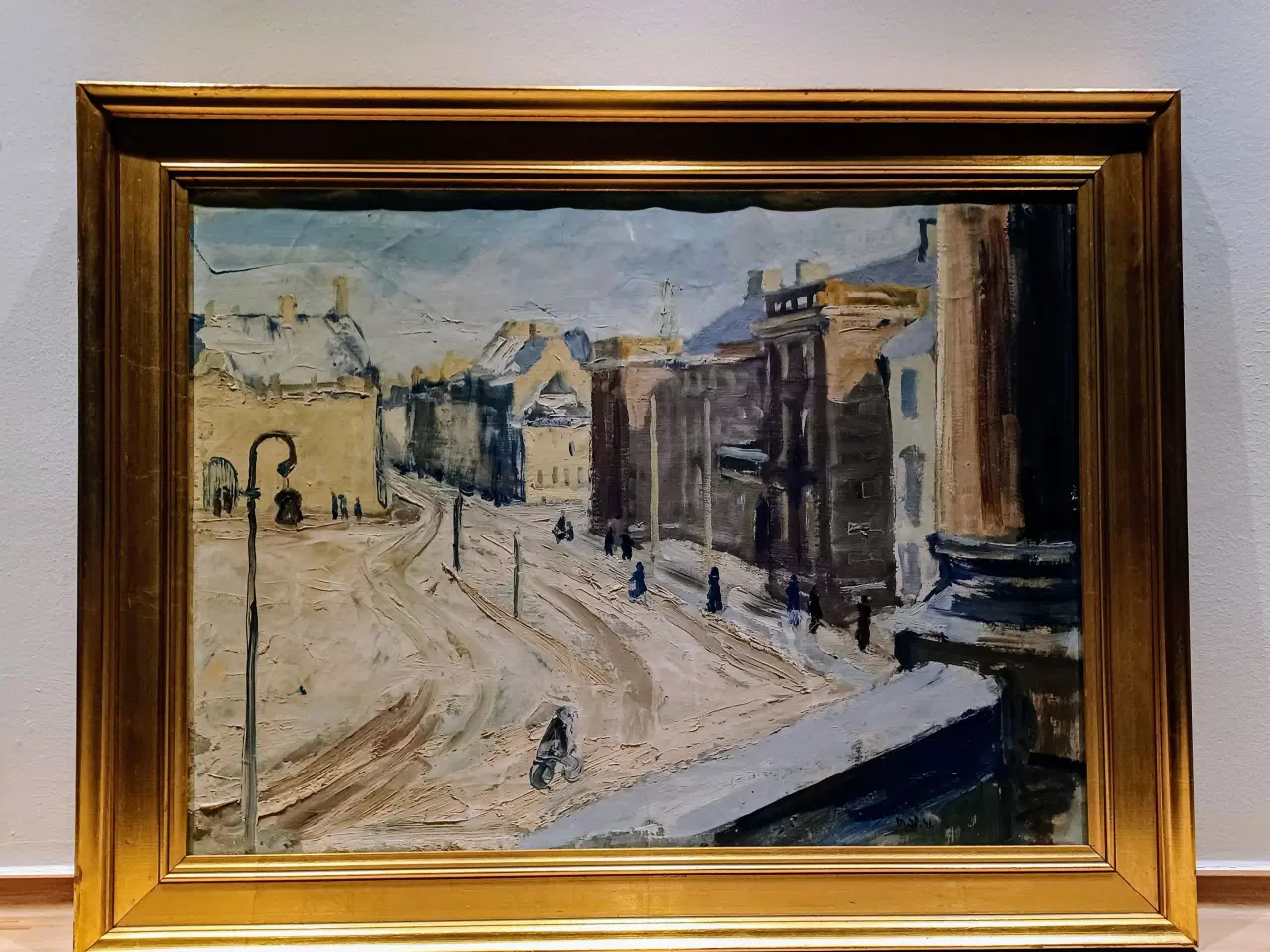 Billede 1 - Maleri: Mogens Hertz...Kongens Nytorv 1941.
