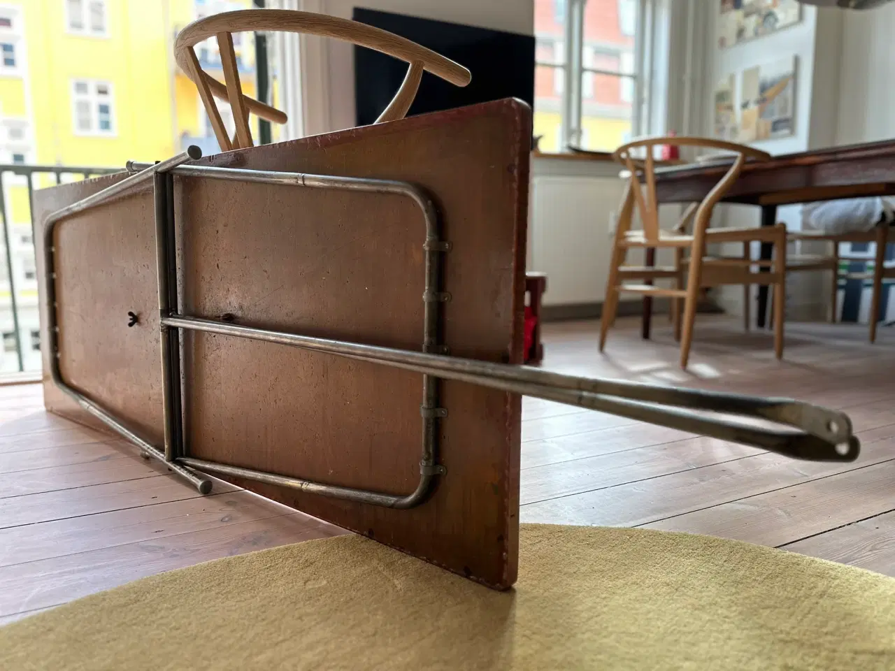 Billede 8 - Gammelt tapetserbord / foldebord – rustikt vintage
