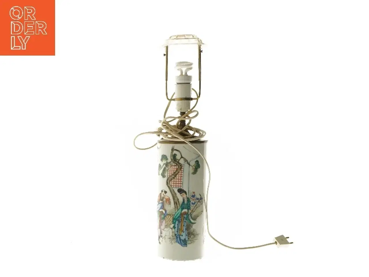 Billede 1 - Antik kinesisk bordlampe (str. 52 cm)