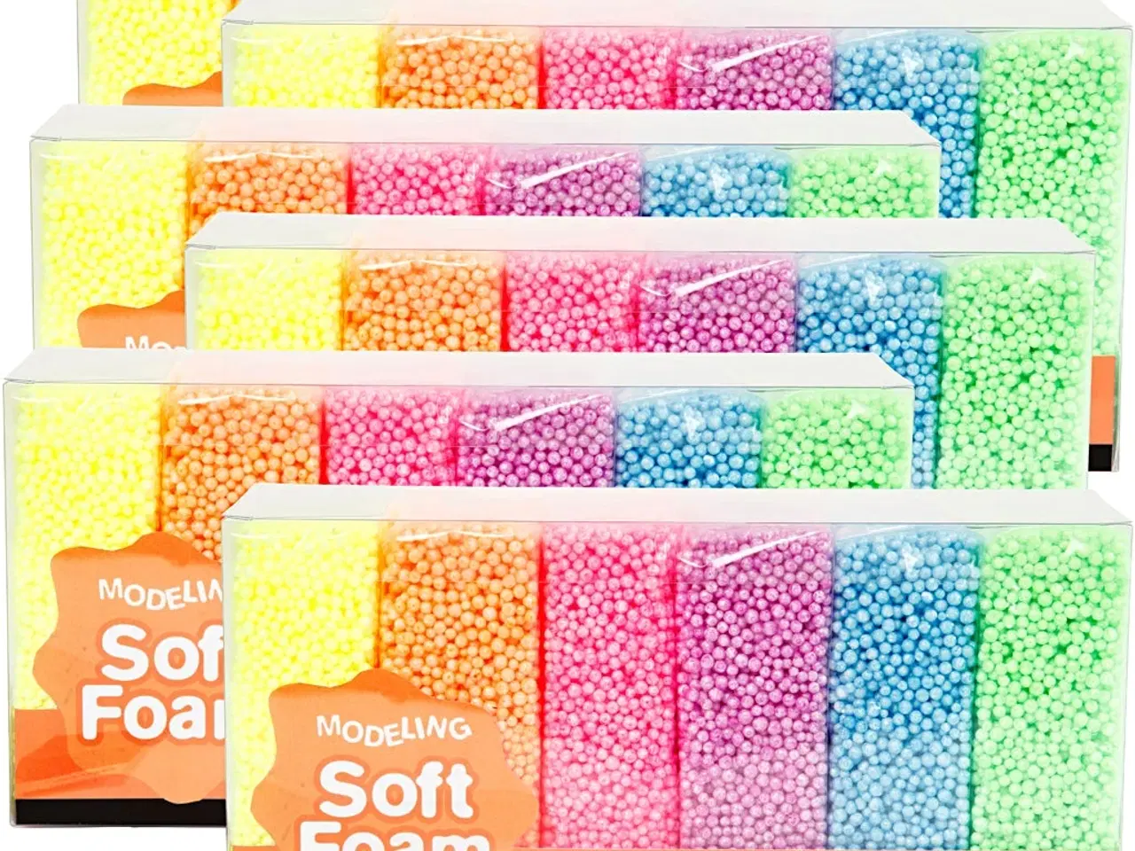Billede 1 - Soft Foam 6-pak i Assorterede Farver til Kreativitet