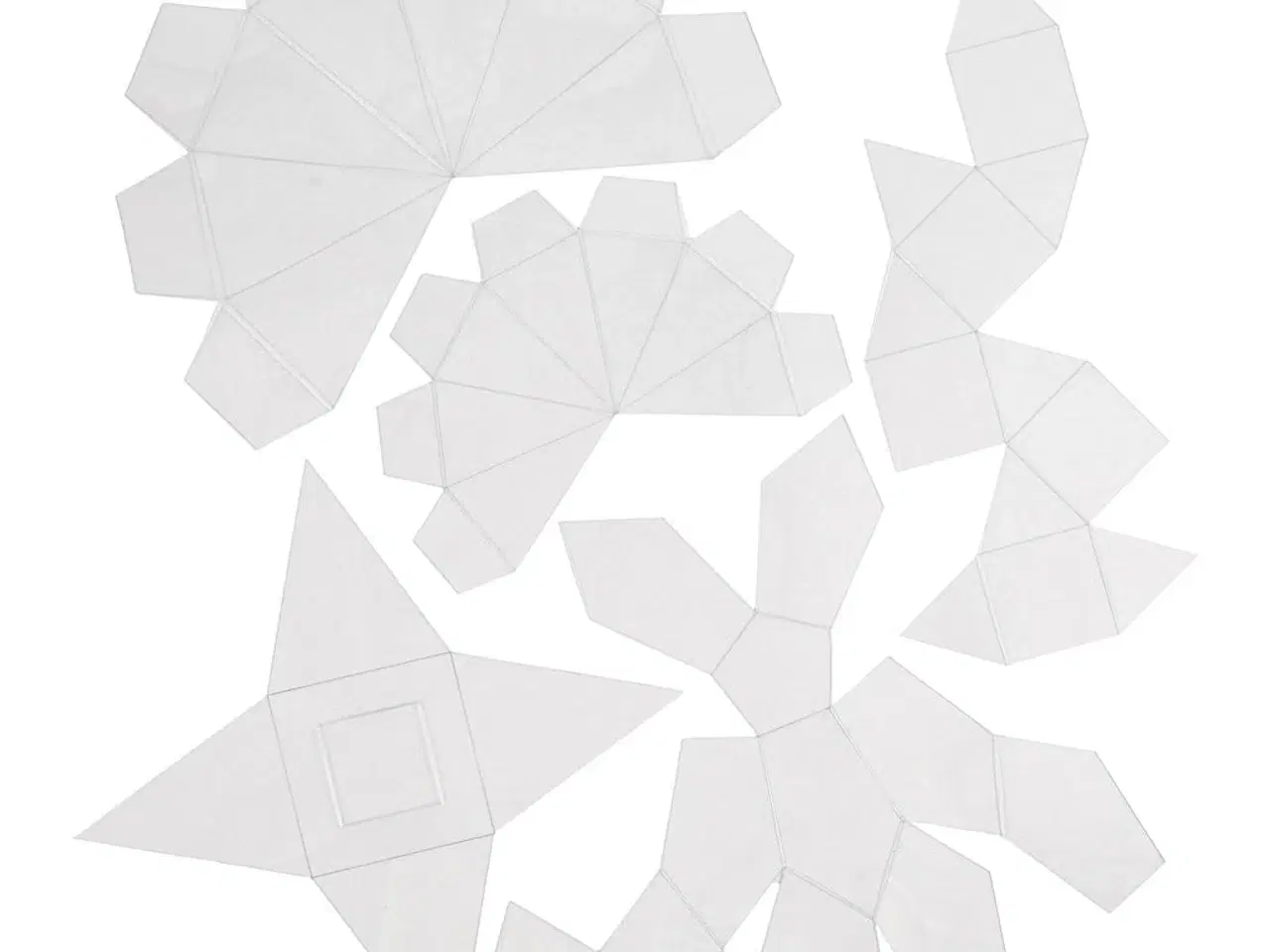 Billede 1 - Geometriske Støbeforme - 5 stk. i forskellige højder