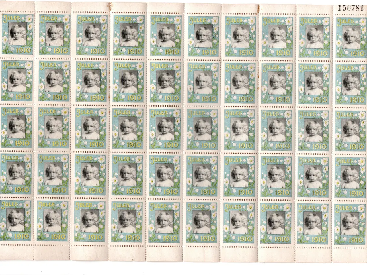 Billede 1 - Helark julemærker DK 1910