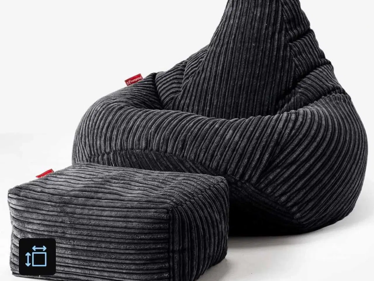 Billede 1 - Gamer sækkestol med fodskammel