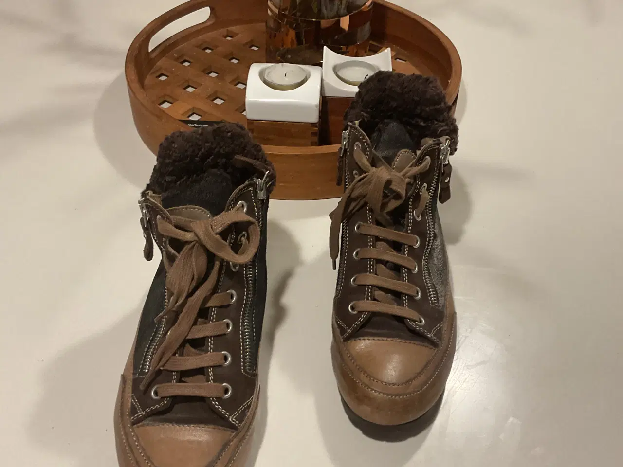 Billede 2 - Candice Cooper sneakers str. 37 brun med foer