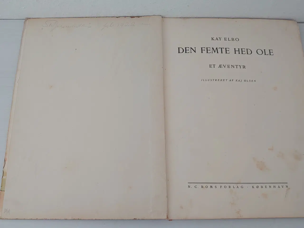 Billede 4 - Kaj Elbo:Den femte hed Ole.ill.Kaj Olsen. 1921