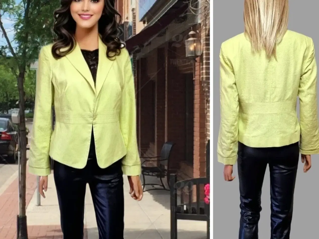 Billede 1 - Jakke.kort-Habit style .I lys grøn/str: Medium 