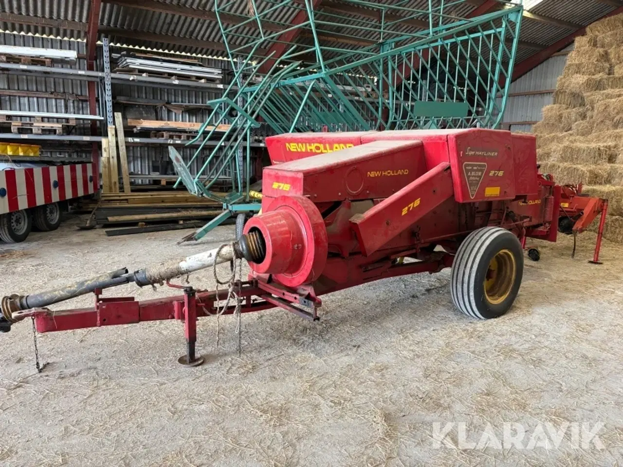 Billede 10 - Ballepresser og vogn New Holland 276