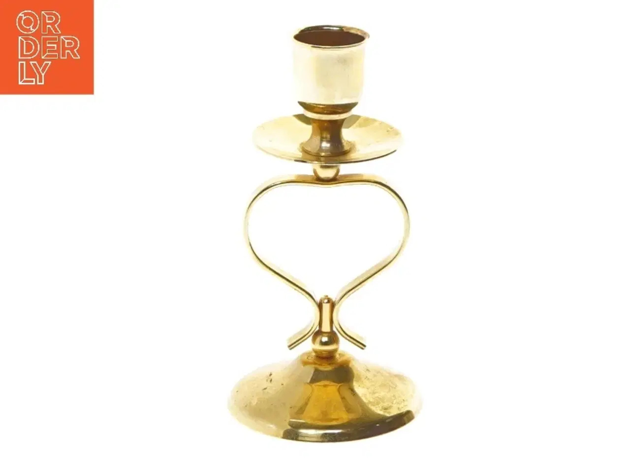 Billede 1 - Lysestage i guld (str. 13 cm)