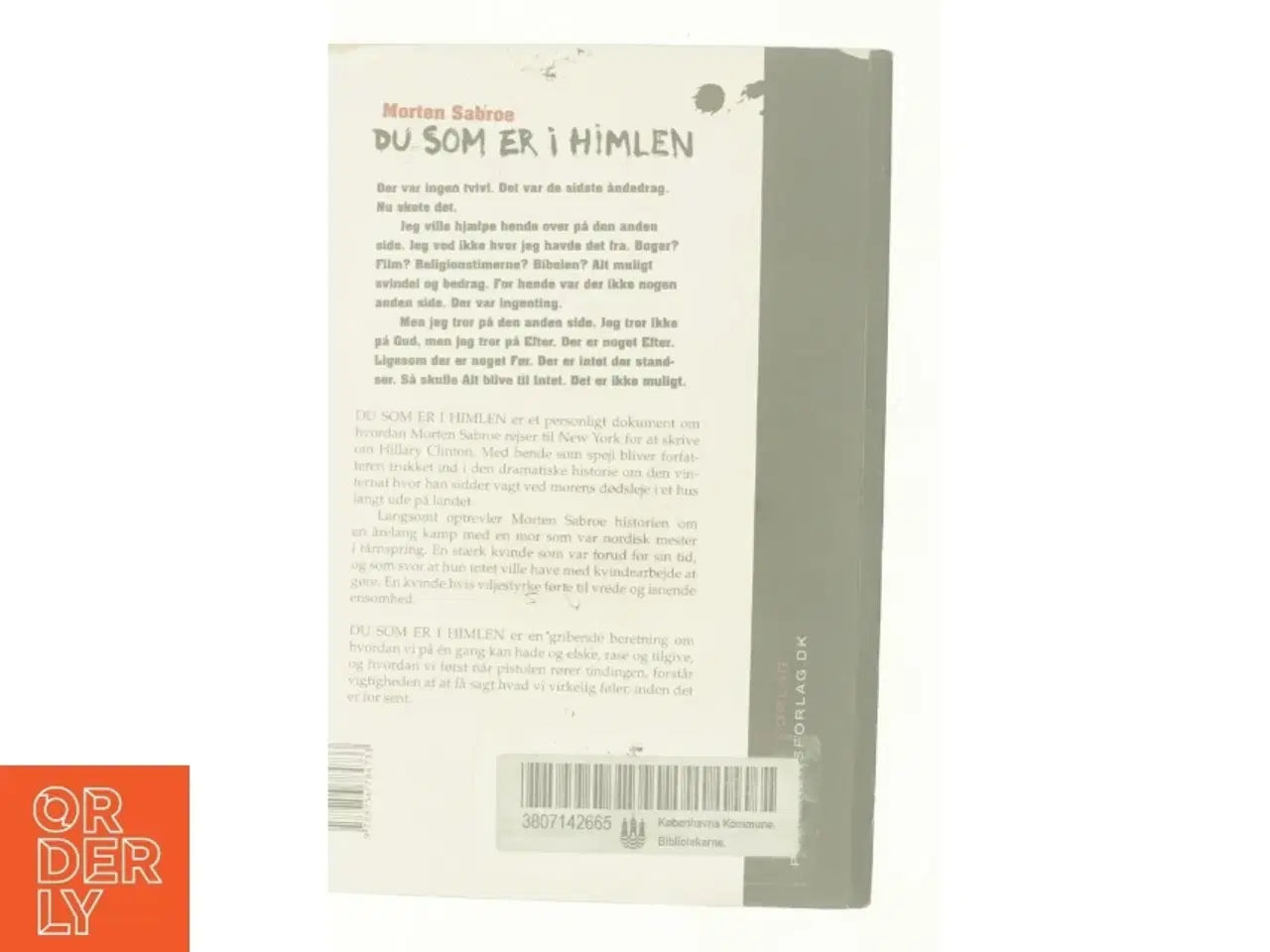 Billede 3 - Du som er i himlen af Morten Sabroe (Bog)