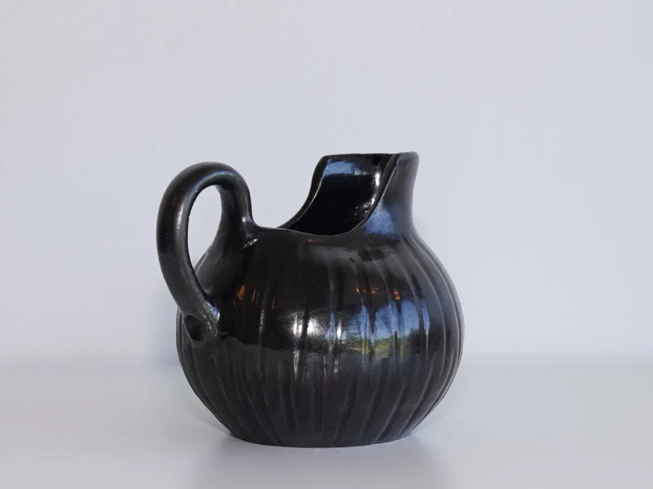 Billede 6 - Vintage kande / hankevase i stentøj - Signeret GV