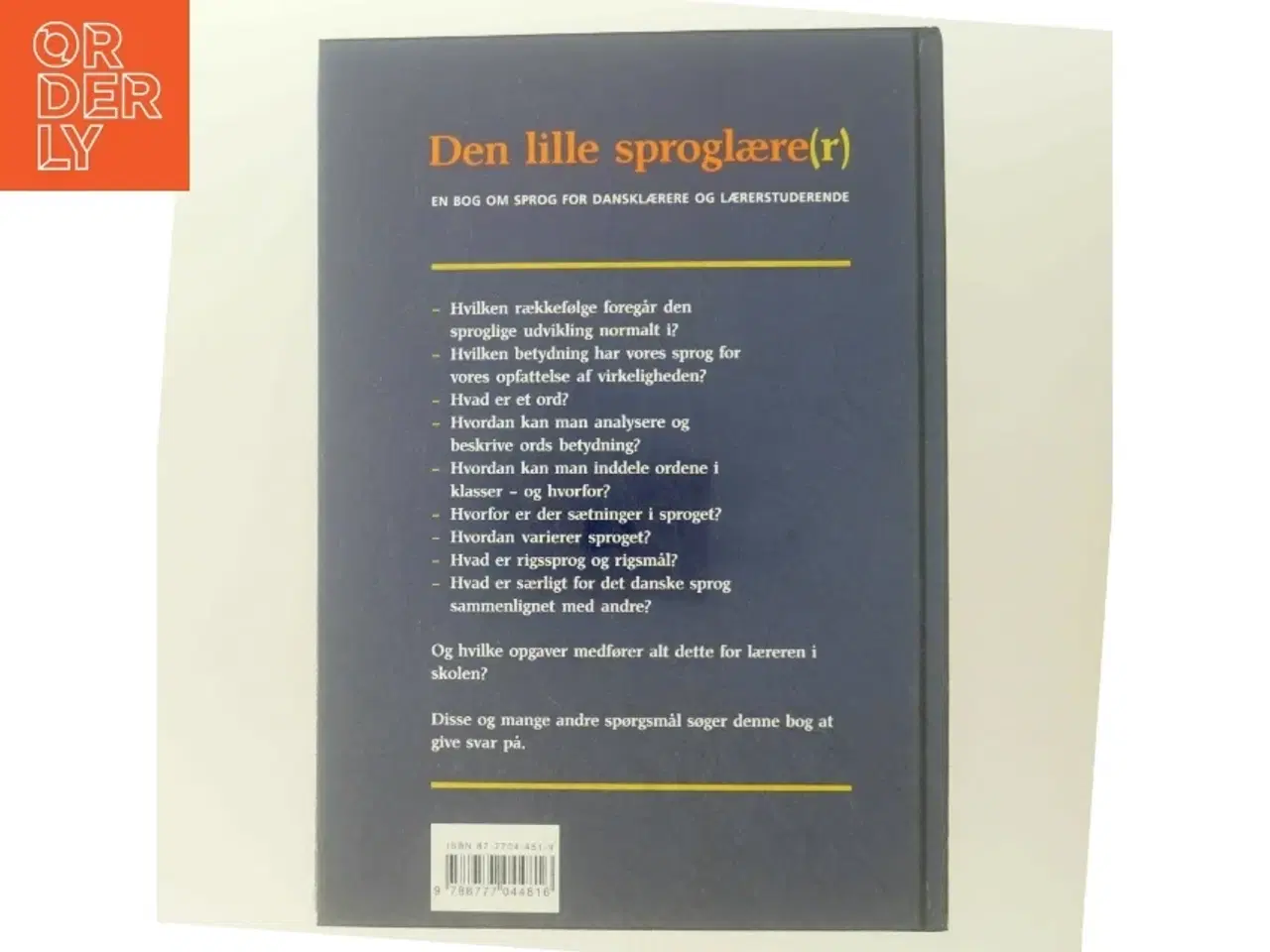 Billede 3 - Den lille sproglære(r) : en bog om sprog for dansklærere og lærerstuderende (Bog)