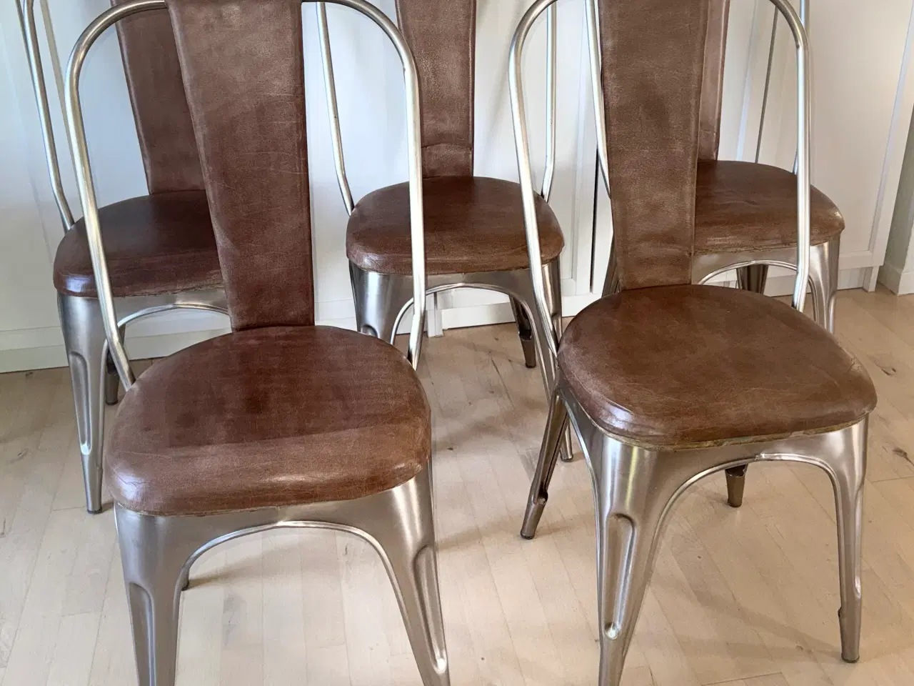Billede 1 - Cafestol i jern og læder – Trademark Living