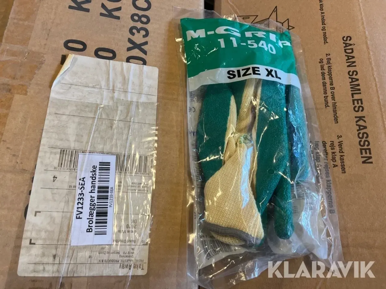 Billede 2 - Handsker M-Safe Grib str.XL - 4 kasser