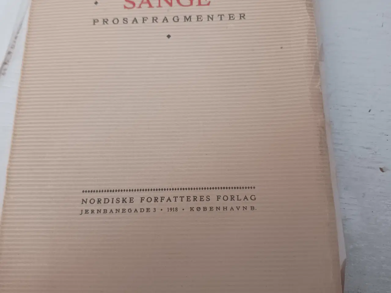 Billede 1 - Emil Bønnelycke Asfaltens Sange Bog Paperback