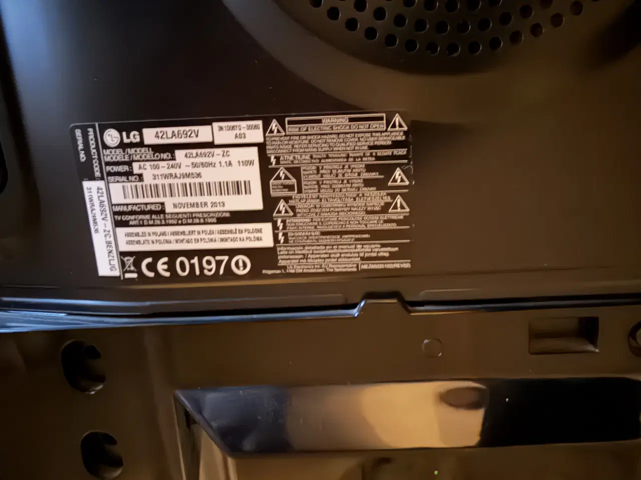 Billede 3 - LG 42” tv på drejefod