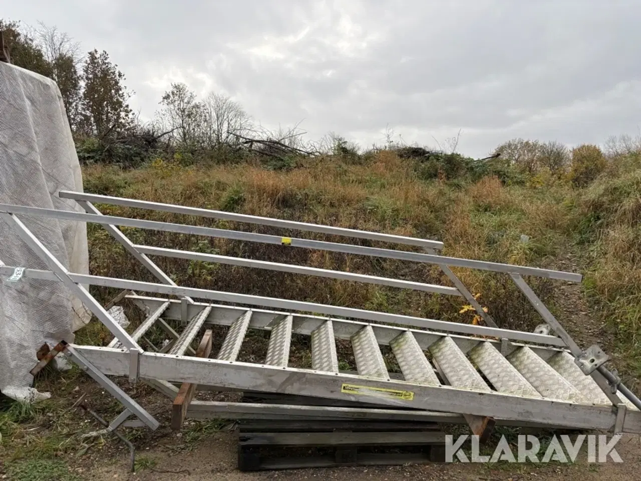 Billede 2 - Stillads trappe Special Fabrikken Vinderup Rustfri med gelænder