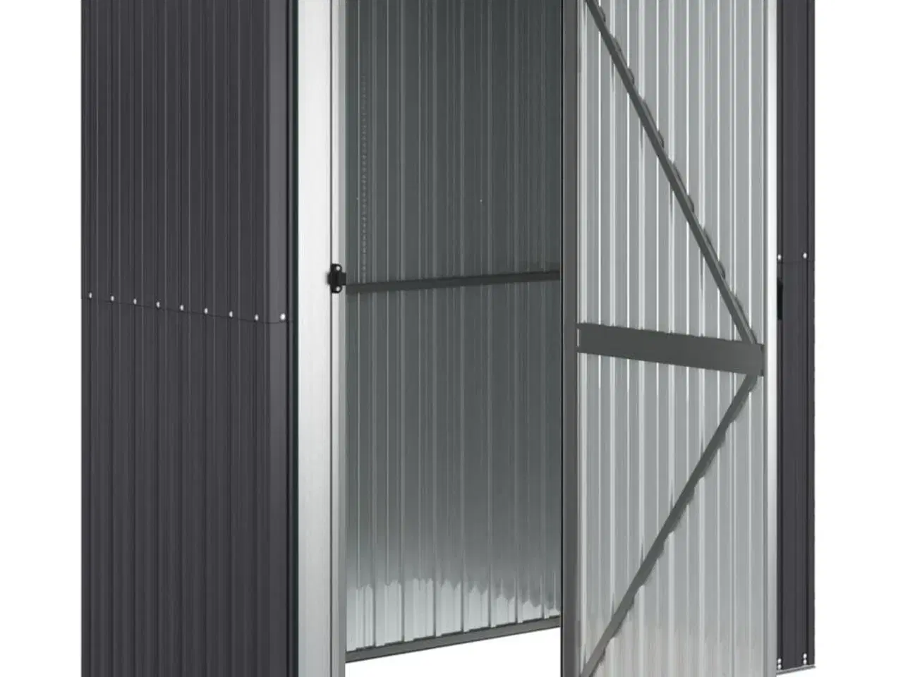 Billede 4 - Haveskur 180,5x97x209,5 galvaniseret stål antracitgrå
