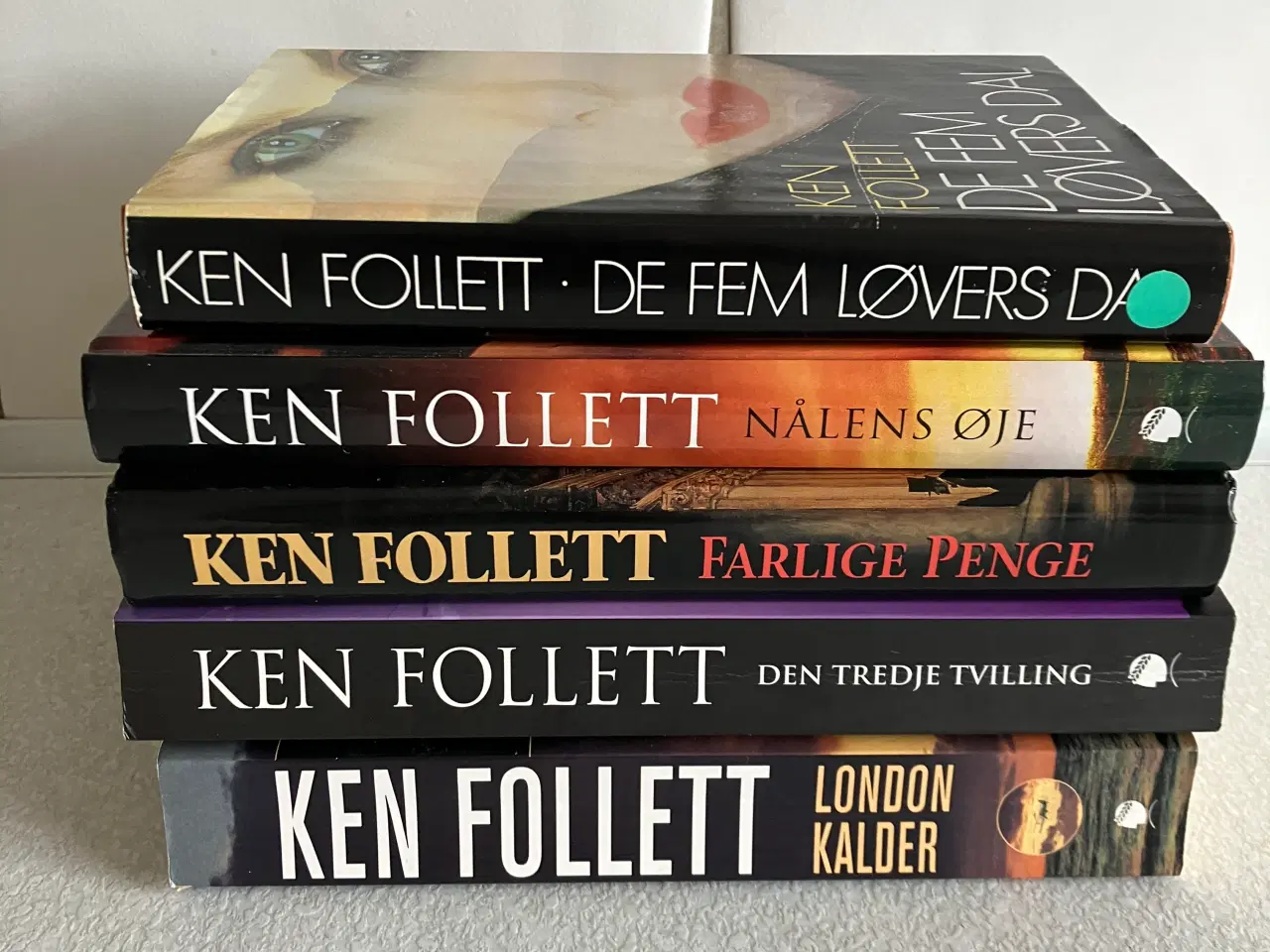 Billede 1 - Bøger af forfatteren Ken Follett 5 stk. 