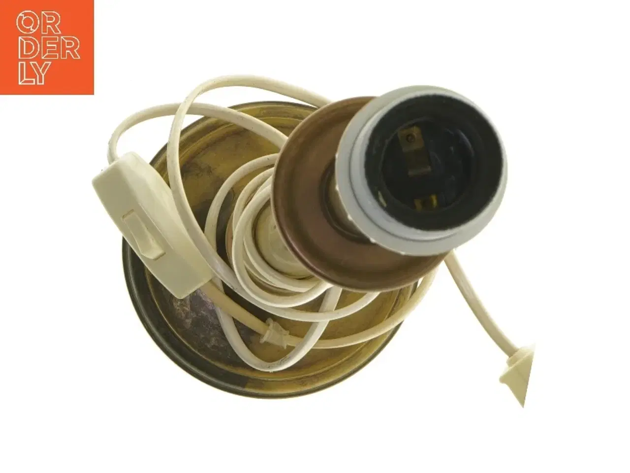 Billede 2 - Bordlampe i messing (str. 43,5 cm)