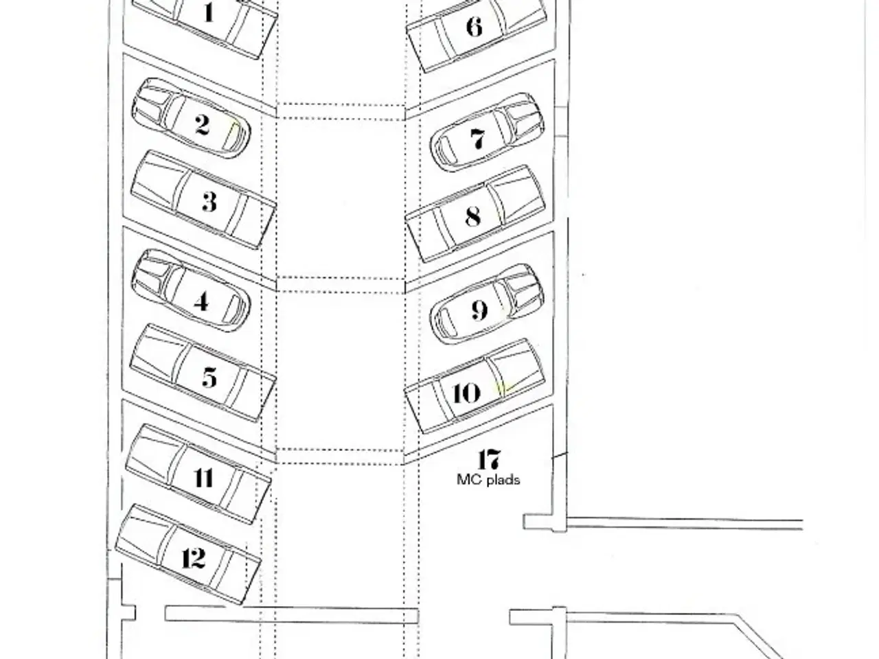 Billede 15 - Parkering MC-plads 17 til leje på Amagerbrogade 238A - P-kælder