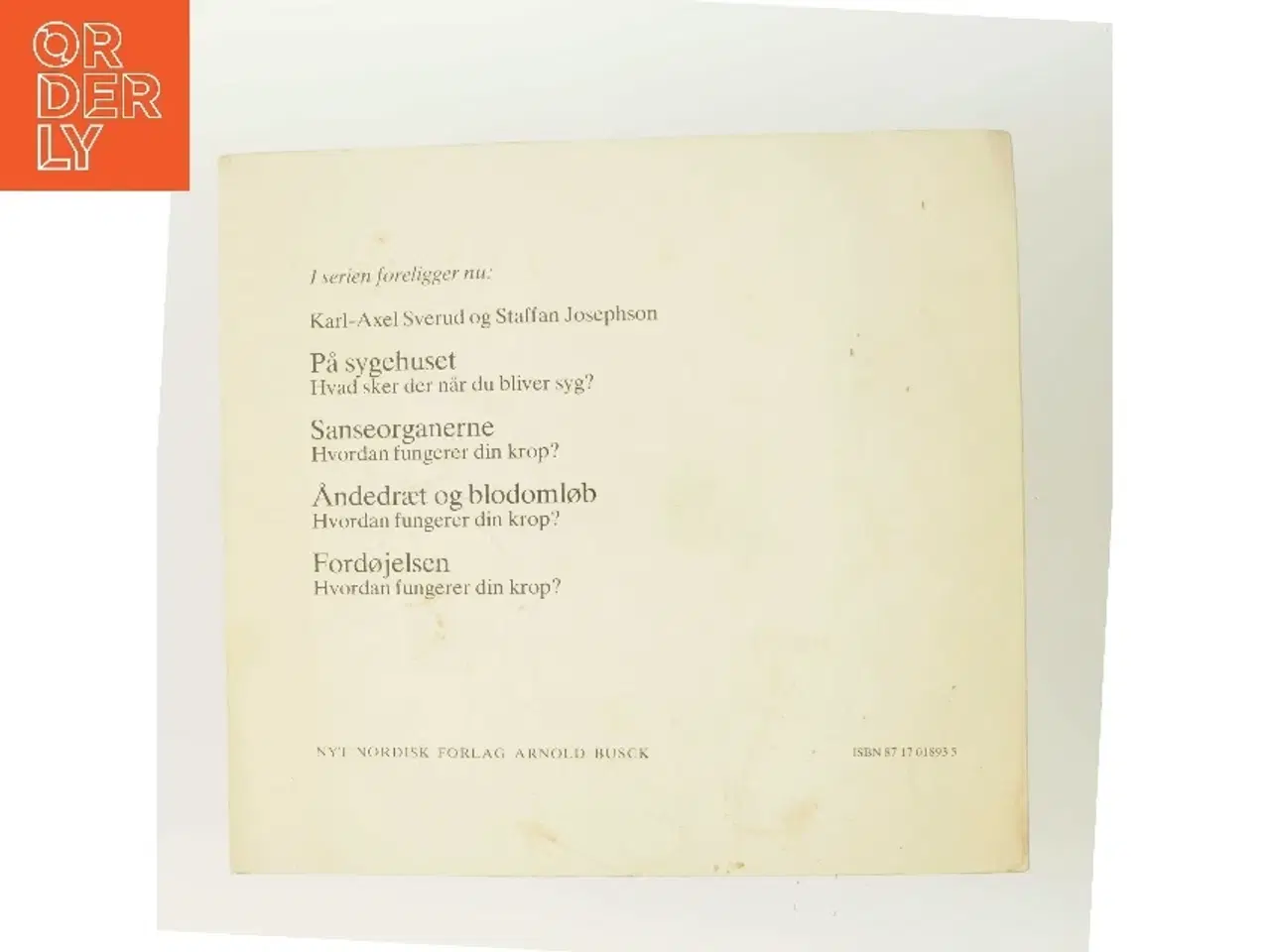 Billede 3 - Sanseorganerne af Karl-Axel Sverud (Bog)