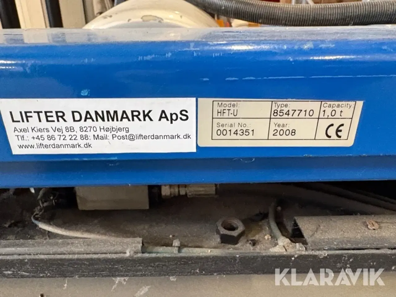 Billede 3 - Saksebord Lifter Danmark HFT-U