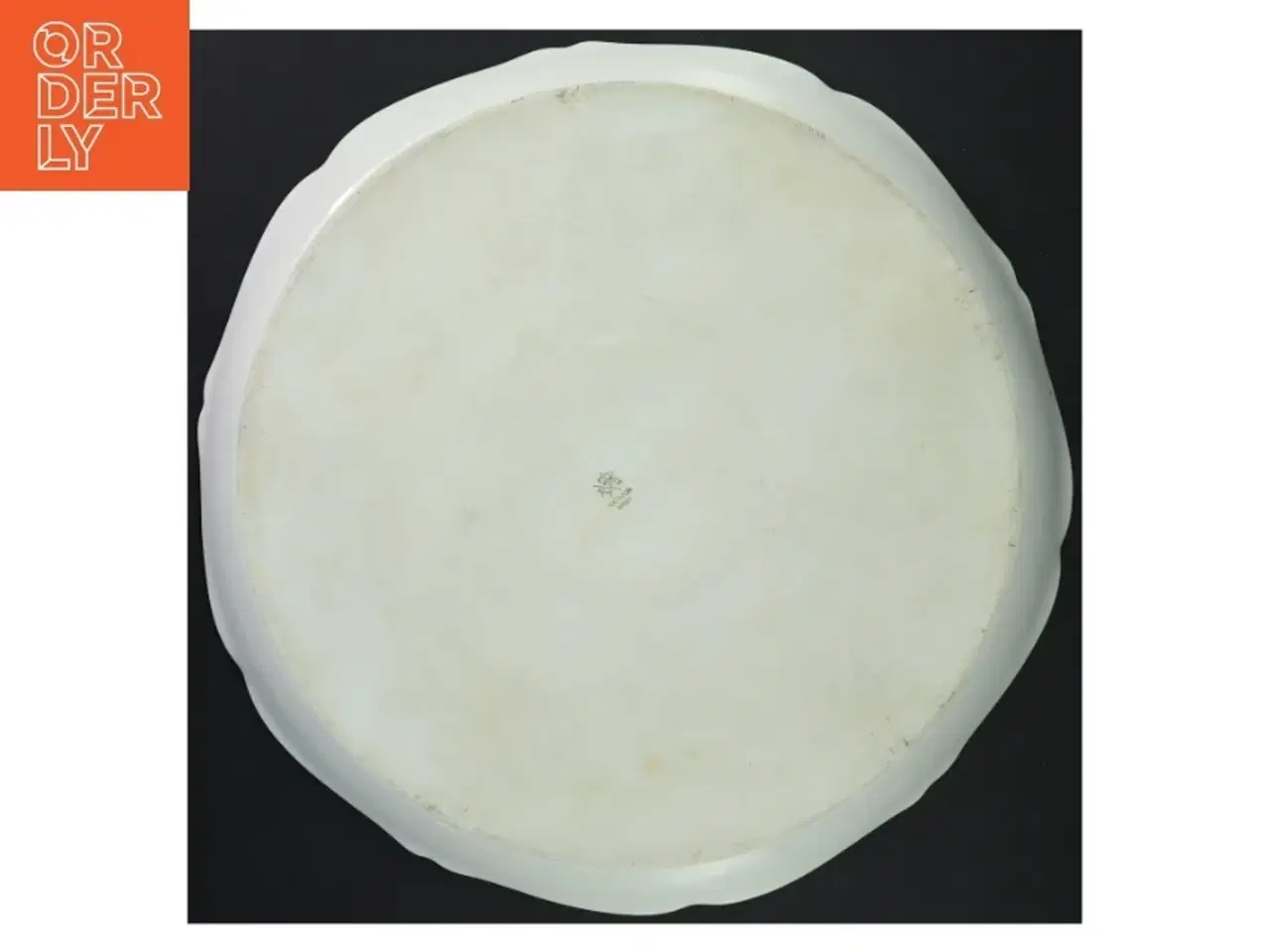 Billede 3 - Hvid serveringsfad med rumopdeling (str. Ø 33 cm)