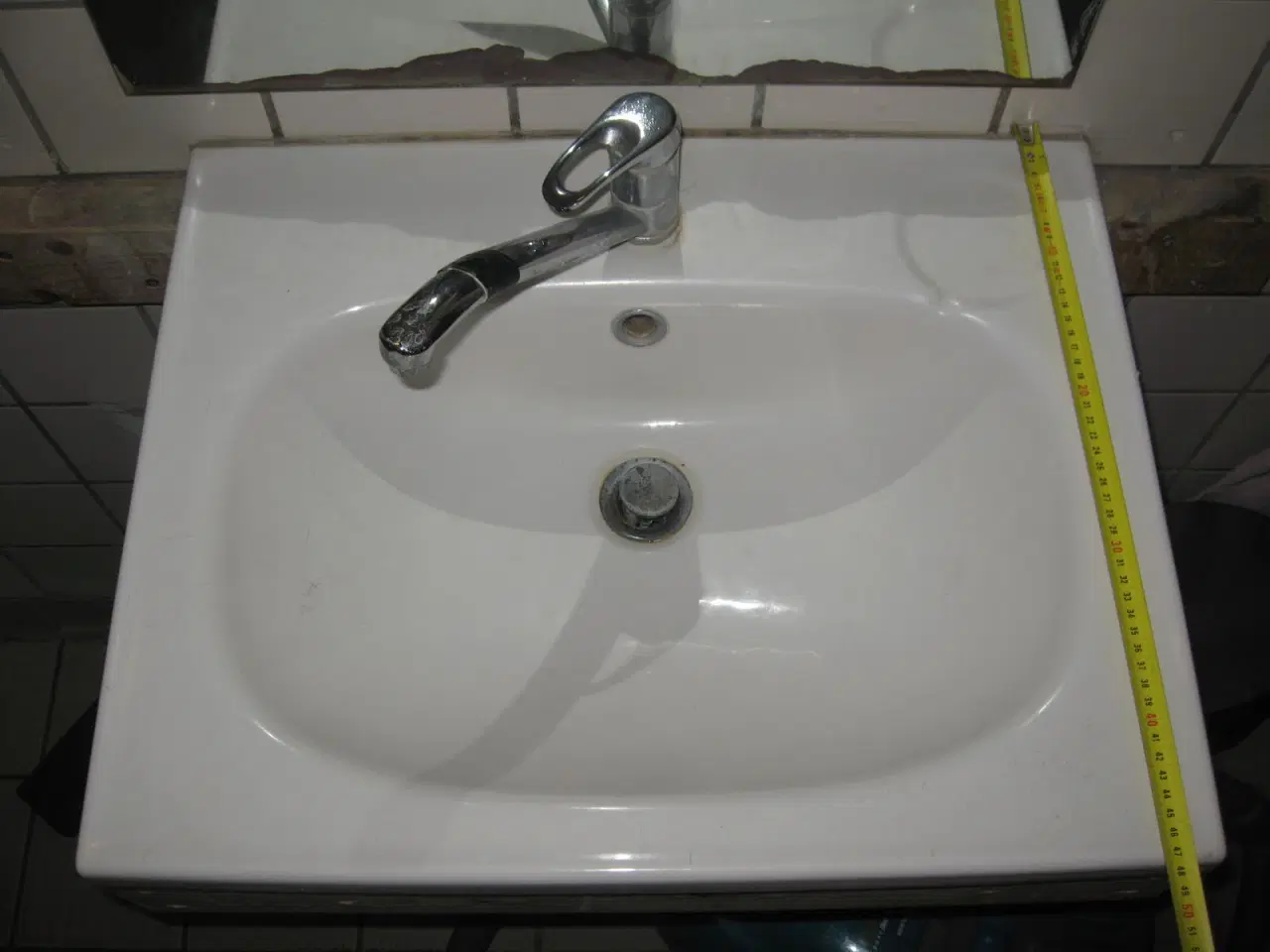 Billede 6 - Håndvask 60x47,5cm til at sætte over et skab