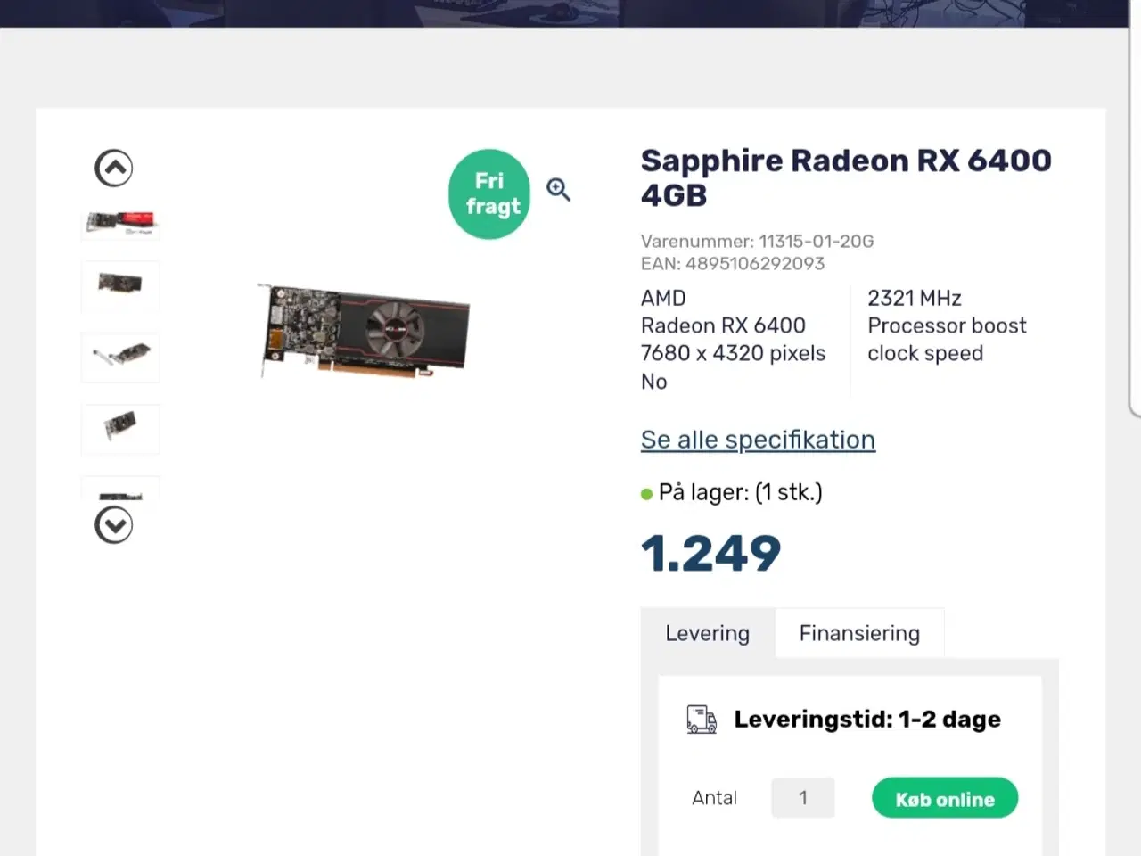 Billede 3 - AMD radeon RX 6400