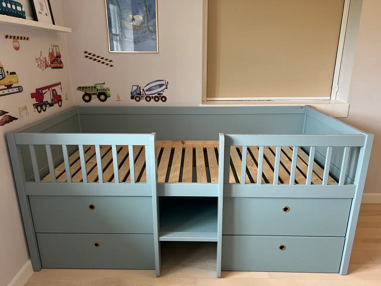 Billede 7 - Flexa halvhøj juniorseng - Freja - Blue-ish