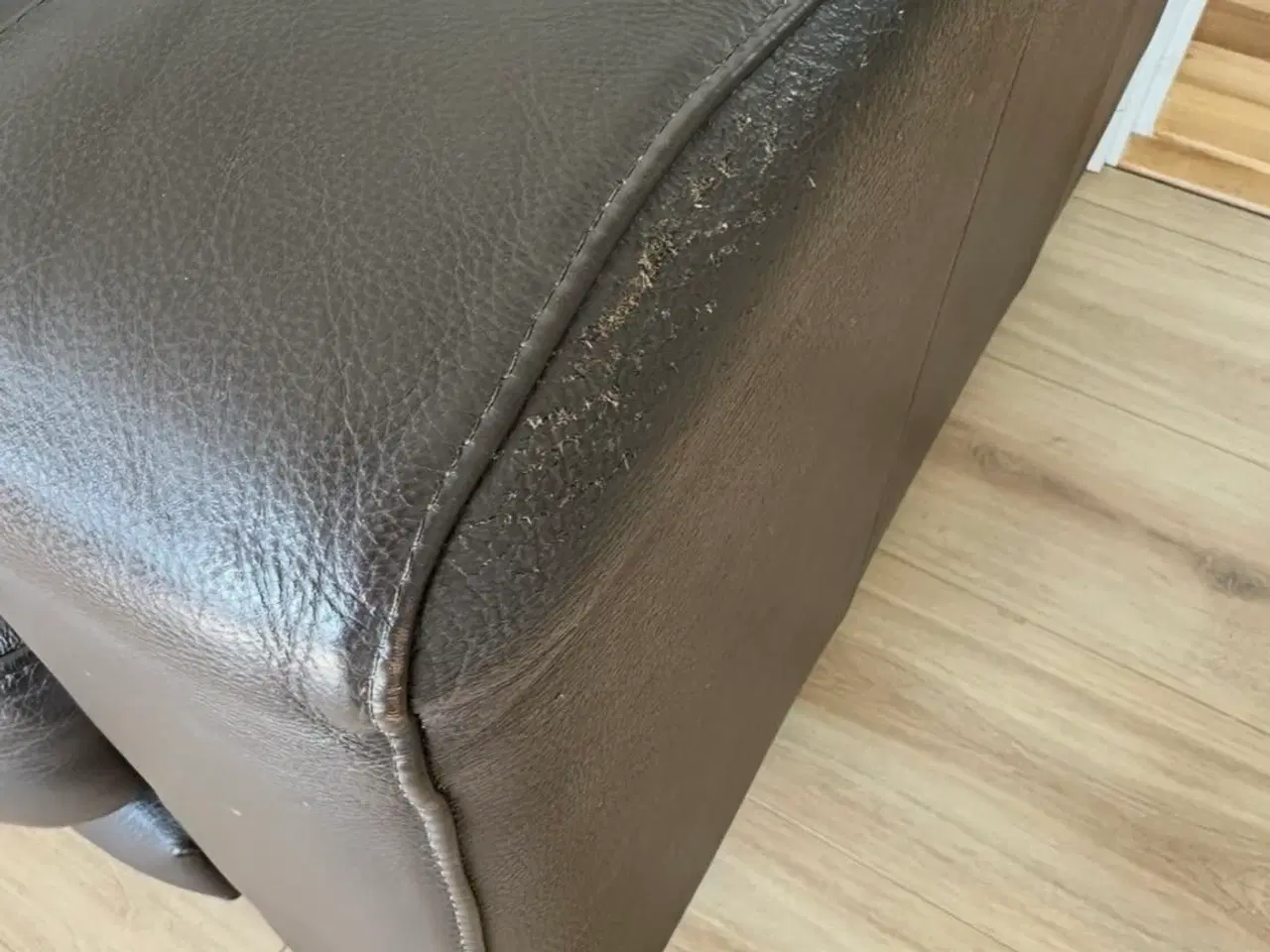 Billede 4 - Læder chaiselong sofa fra Hjort Knudsen