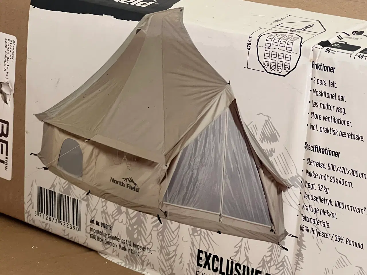 Billede 1 - Tipi telt til 8 personer