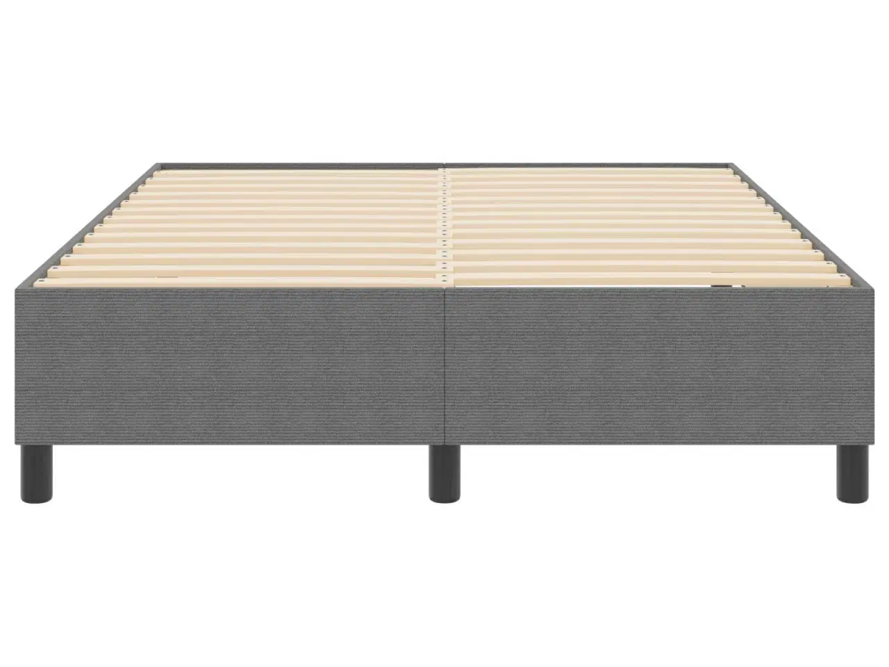 Billede 6 - Boxspring Seng Lysegrå 140x200 cm Corduroy Stof